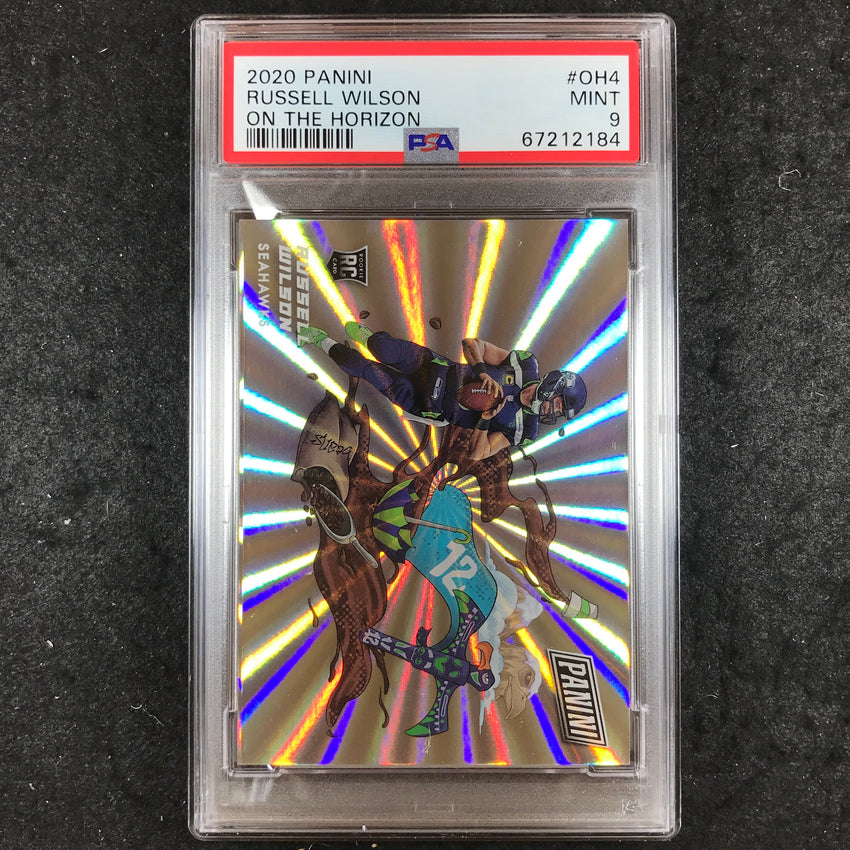 2020 Panini RUSSELL WILSON Rookie On The Horizon #OH4 PSA 9 (184)