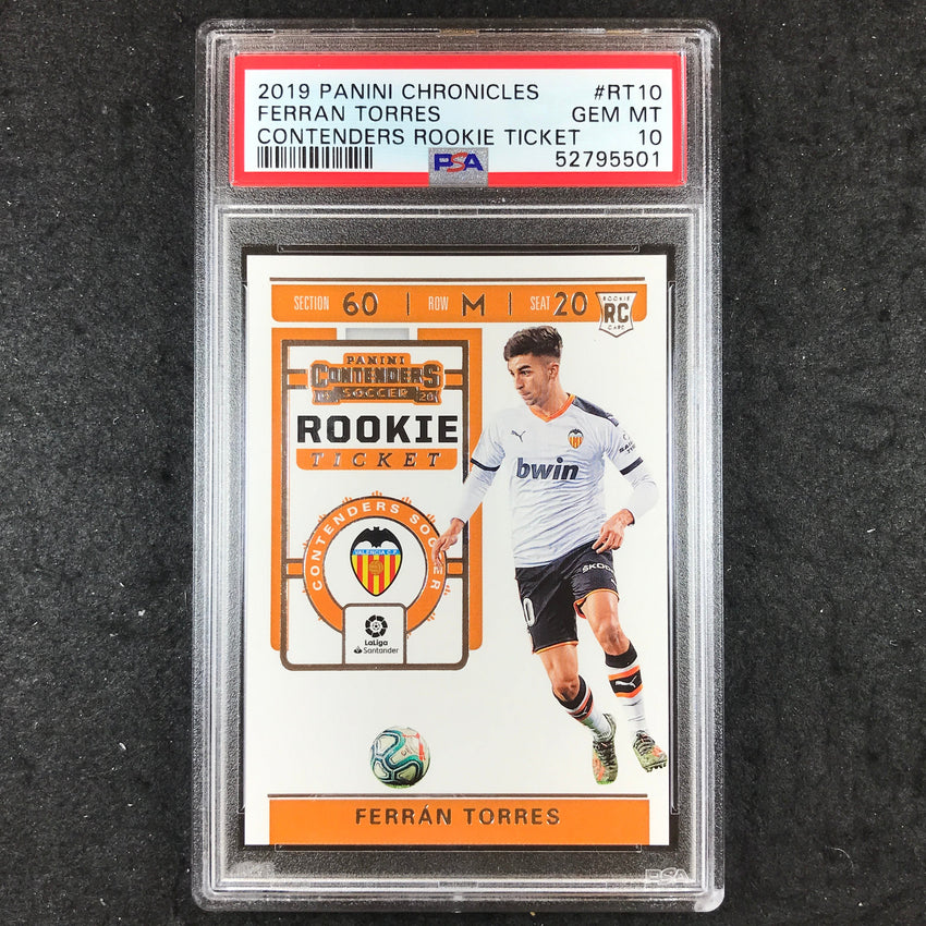 2019 Panini Chronicles FERRAN TORRES Contenders Rookie Ticket #RT10 PSA 10 (501)