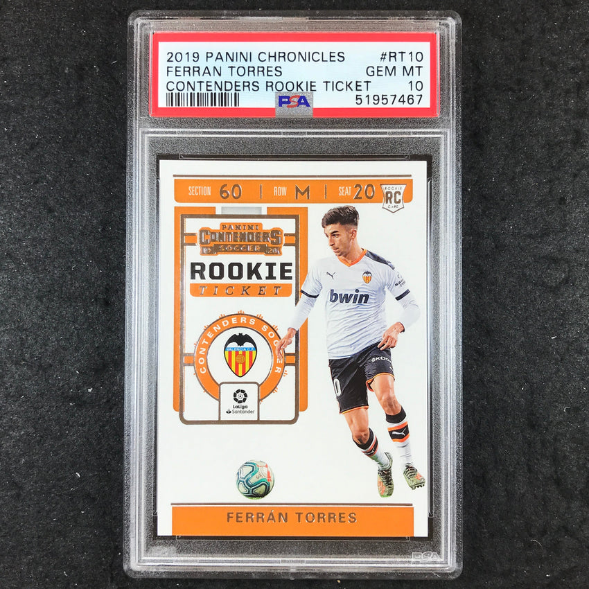 2019 Panini Chronicles FERRAN TORRES Contenders Rookie Ticket #RT10 PSA 10 (467)