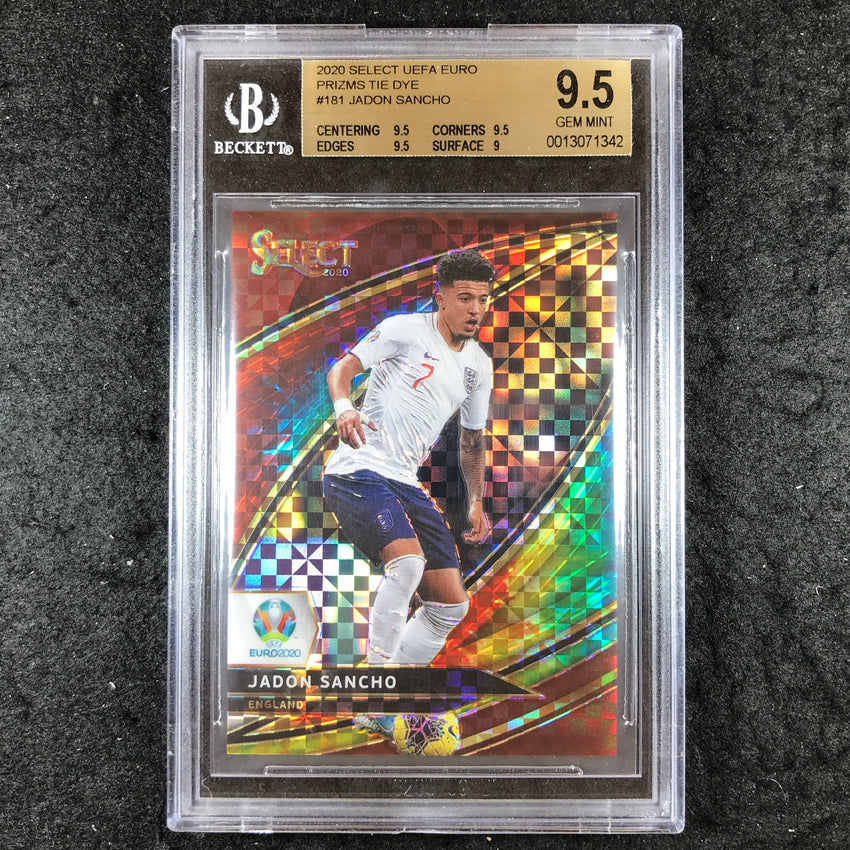 2020 Select UEFA Euro JADON SANCHO Prizms Tie-Dye 11/25 #181 BGS 9.5 (342)