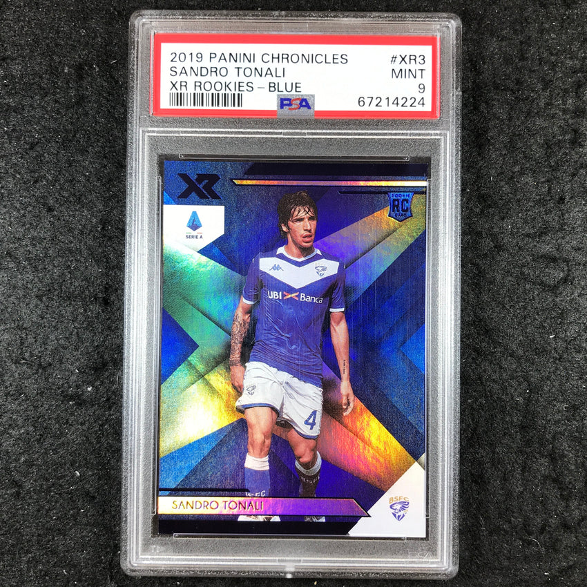 2019 Panini Chronicles SANDRO TONALI XR Rookies Blue 18/50 #XR3 PSA 9 (224)