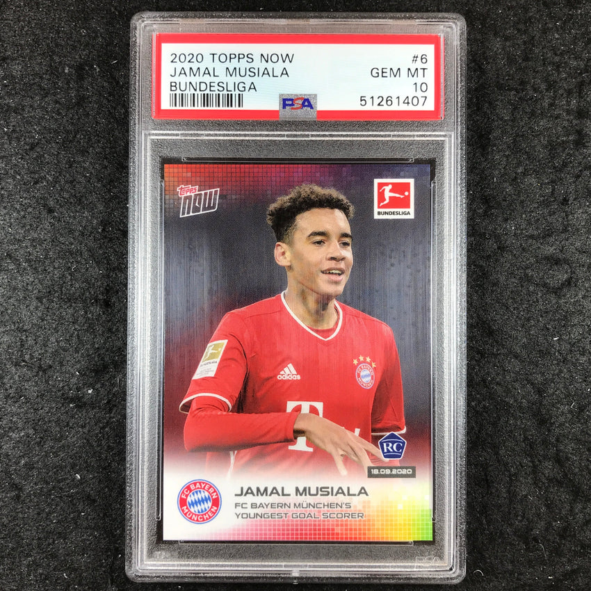 2020 Topps Now JAMAL MUSIALA Bundesliga Rookie #6 PSA 10 (407)