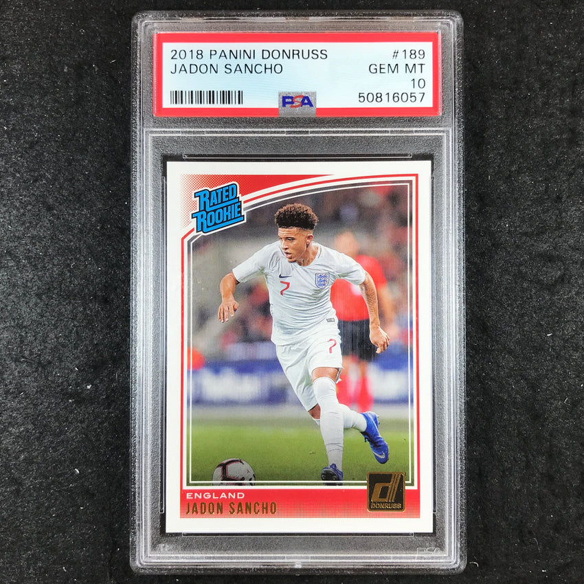 2018 Donruss JADON SANCHO Rated Rookie Base #189 PSA 10 (057)