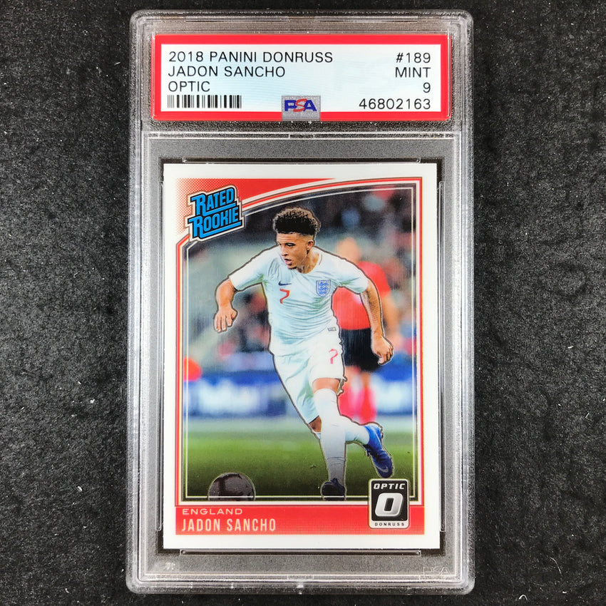2018 Panini Donruss JADON SANCHO Rated Rookie Optic #189 PSA 9 (163)