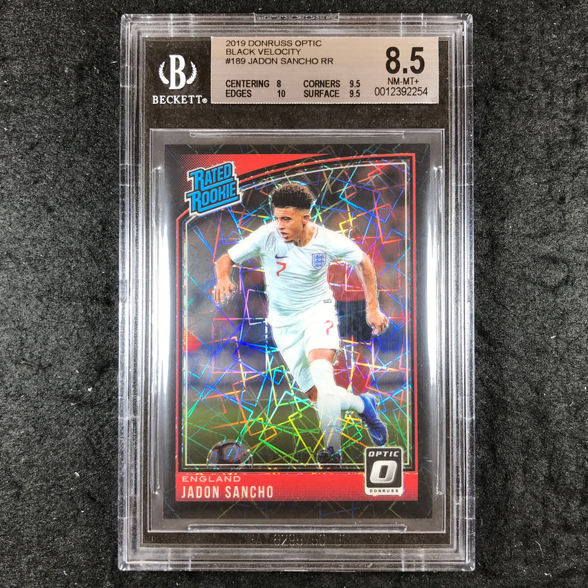 2018 Donruss Optic JADON SANCHO Rated Rookie Black Velocity 3/25 BGS 8.5 (254)