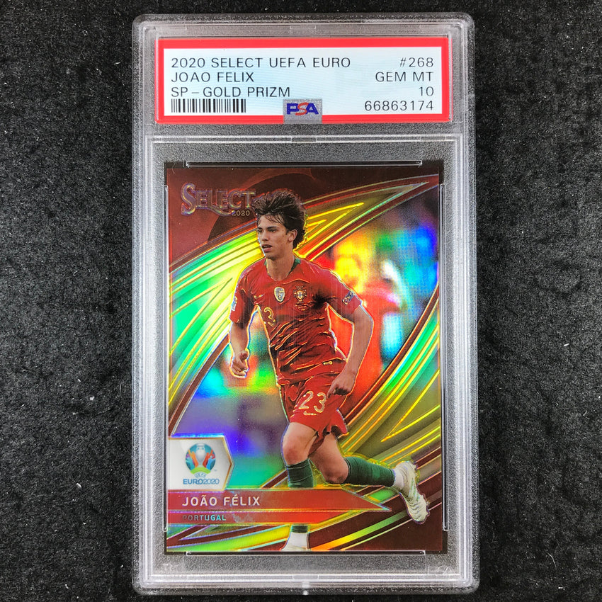 2020 Panini Select UEFA Euro JOAO FELIX SP Gold Prizm 7/10 #268 PSA 10 (174)