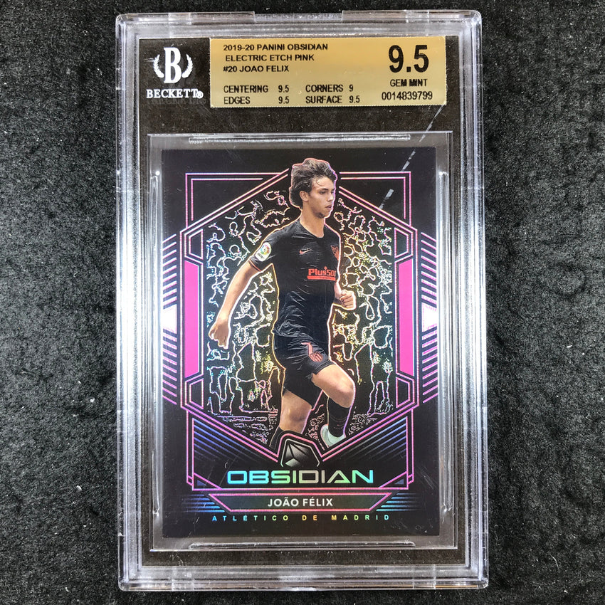 2019 Panini Obsidian JOAO FELIX Electric Etch Pink 7/11 #20 BGS 9.5 (799)