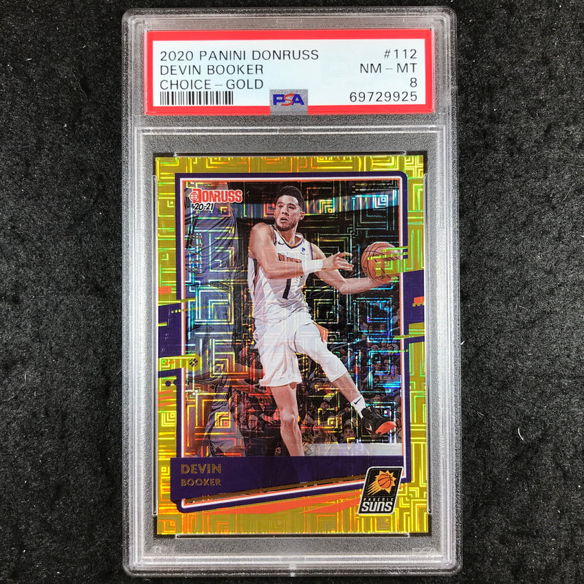 2020 Panini Donruss DEVIN BOOKER Choice Gold 1/10 #112 PSA 8 (925)