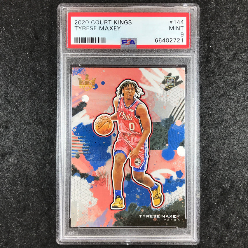 2020 Panini Court Kings TYRESE MAXEY Rookies III #144 PSA 9 (721)