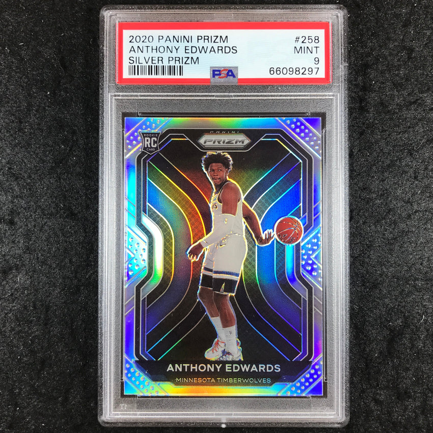 2020 Prizm ANTHONY EDWARDS Rookie Silver #258 PSA 9 (297)