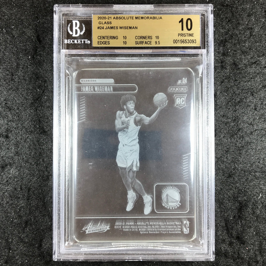 2020 Absolute Memorabilia JAMES WISEMAN Rookie Glass #24 BGS 10 (093)