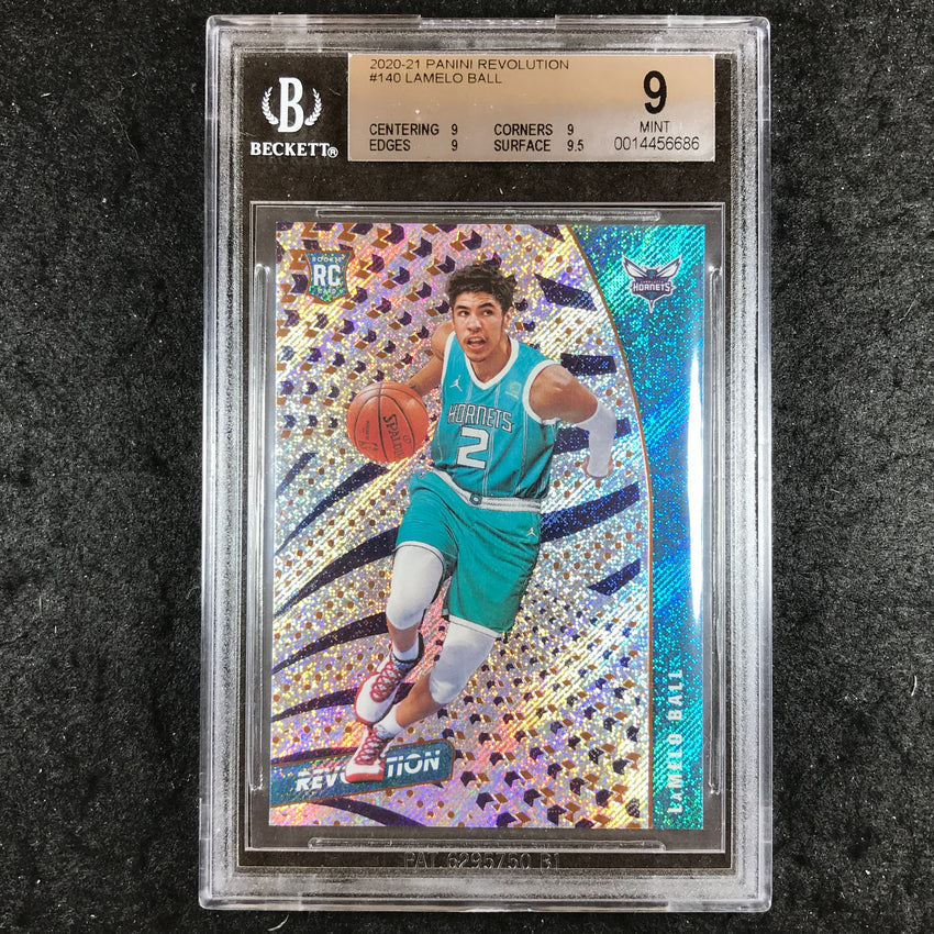 2020 Panini Revolution LAMELO BALL Rookie #140 BGS 9 (686)