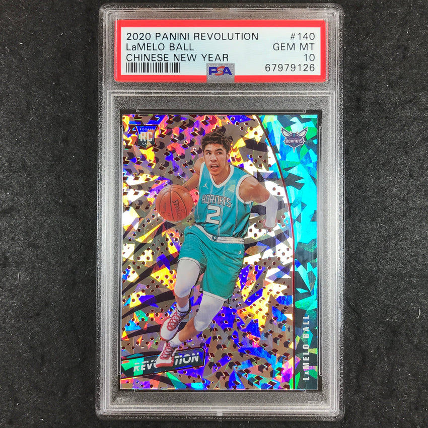 2020 Panini Revolution LAMELO BALL Rookie Chinese New Year #140 PSA 10 (126)
