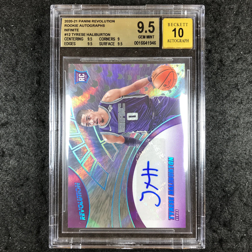 2020 Revolution TYRESE HALIBURTON Rookie Auto Infinite 23/25 BGS 9.5/10 (946)