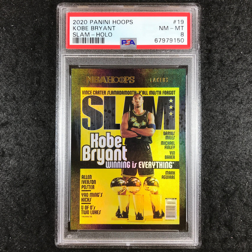 2020 Panini Hoops KOBE BRYANT Slam Holo #19 PSA 8 (150)