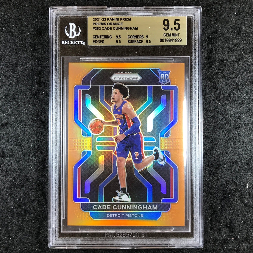 2021 Panini Prizm CADE CUNNINGHAM Rookie Orange 22/49 #282 BGS 9.5 (829)
