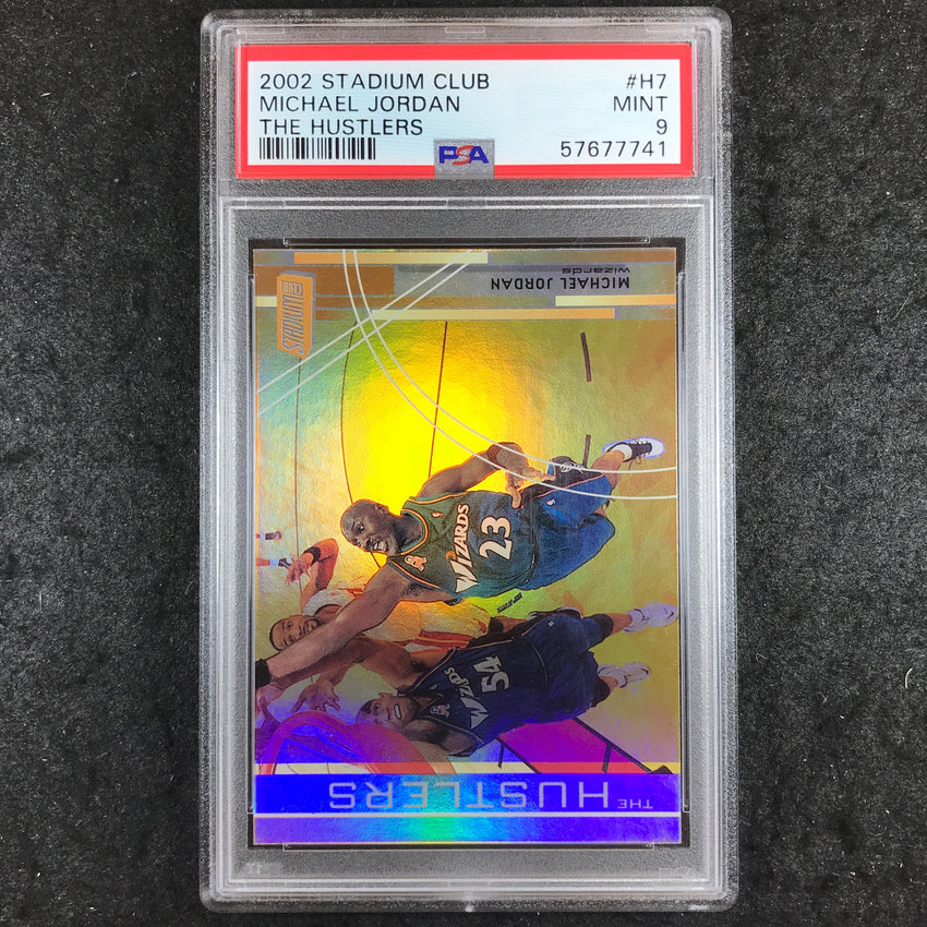2002 Stadium Club MICHAEL JORDAN The Hustlers #H7 PSA 9 (741)