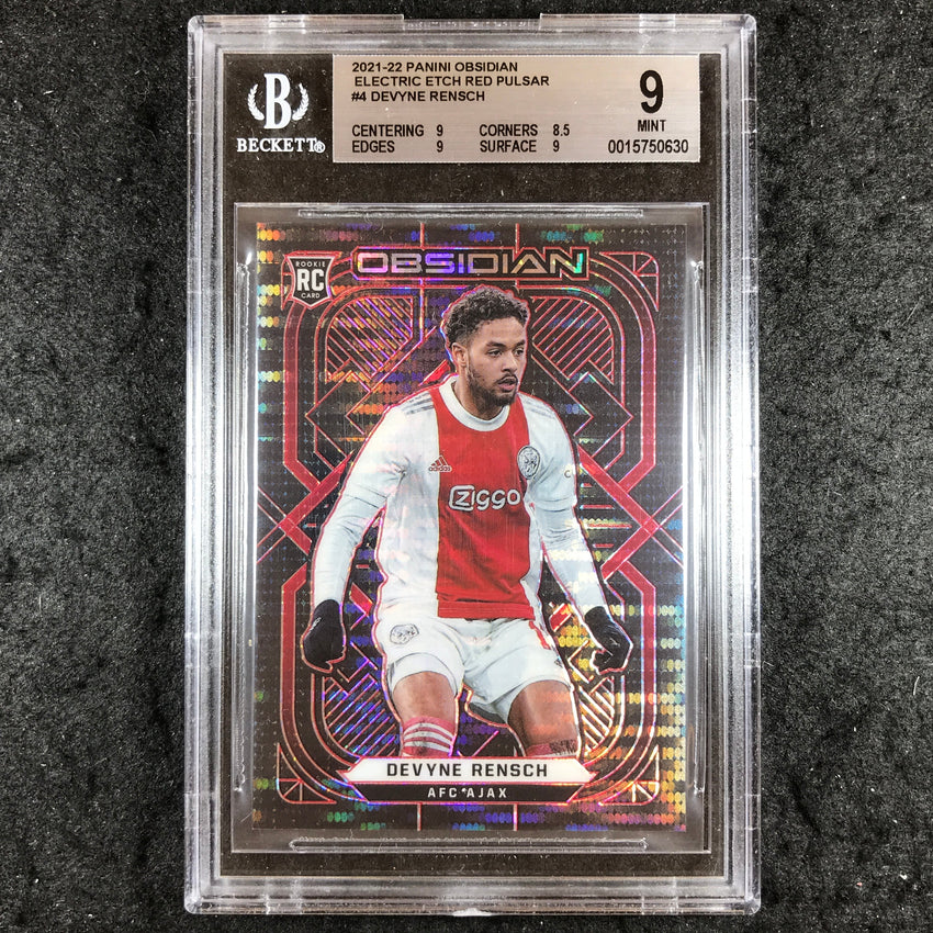 2021 Obsidian DEVYNE RENSCH Rookie Electric Etch Red Pulsar 17/26 #4 BGS 9 (630)