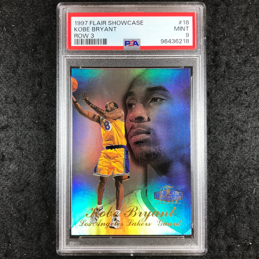 1997 Flair Showcase KOBE BRYANT Row 3 #18 PSA 9 (218)