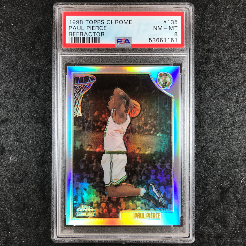 1998 Topps Chrome PAUL PIERCE Rookie Refractor #135 PSA 8 (161)