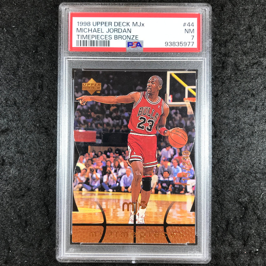 1998 Upper Deck MJx MICHAEL JORDAN Timepieces Bronze 115/230 #44 PSA 7 (977)