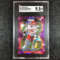 2021 Panini Prizm PATRICK MAHOMES II Purple Ice Prizm 77/225 #190 SGC 9.5 (254)