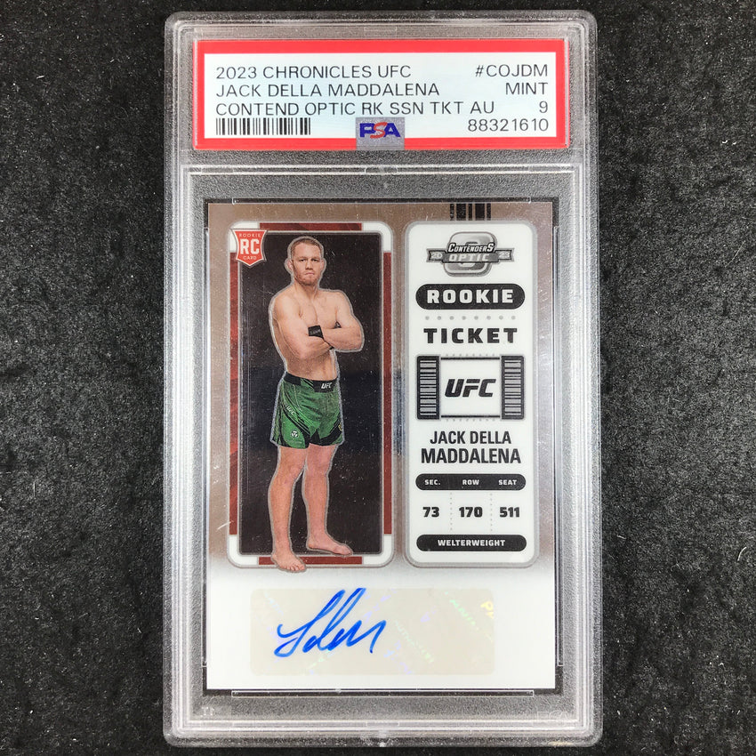 2023 Chronicles UFC DELLA MADDALENA Optic Rookie Ticket Auto PSA 9 (610)