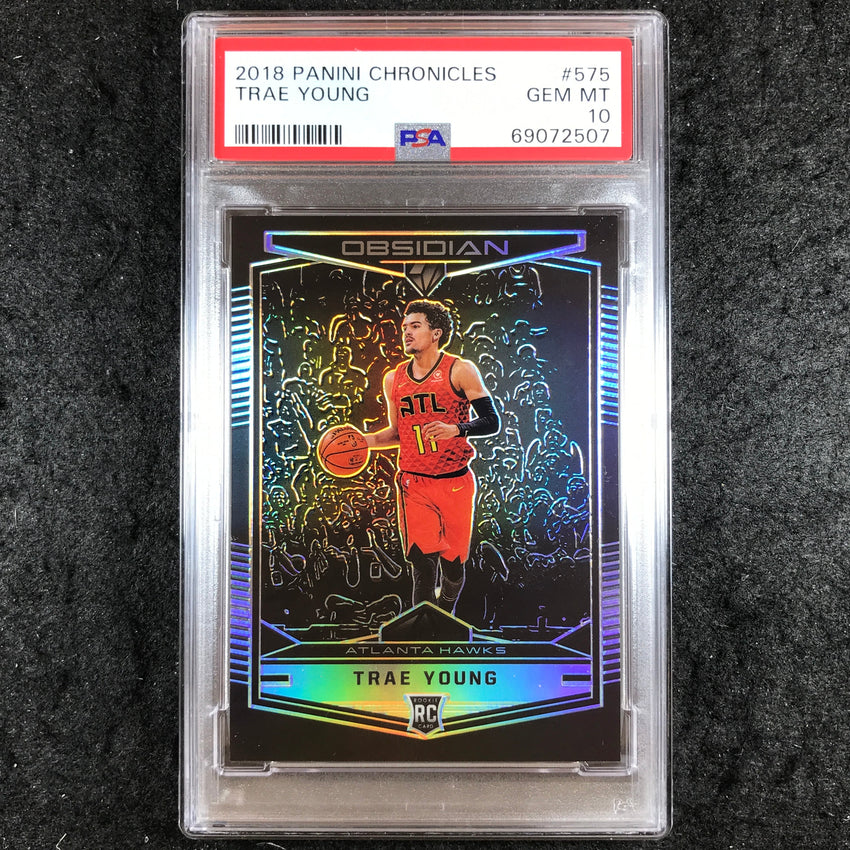 2018 Panini Chronicles TRAE YOUNG Rookie #575 PSA 10 (507)