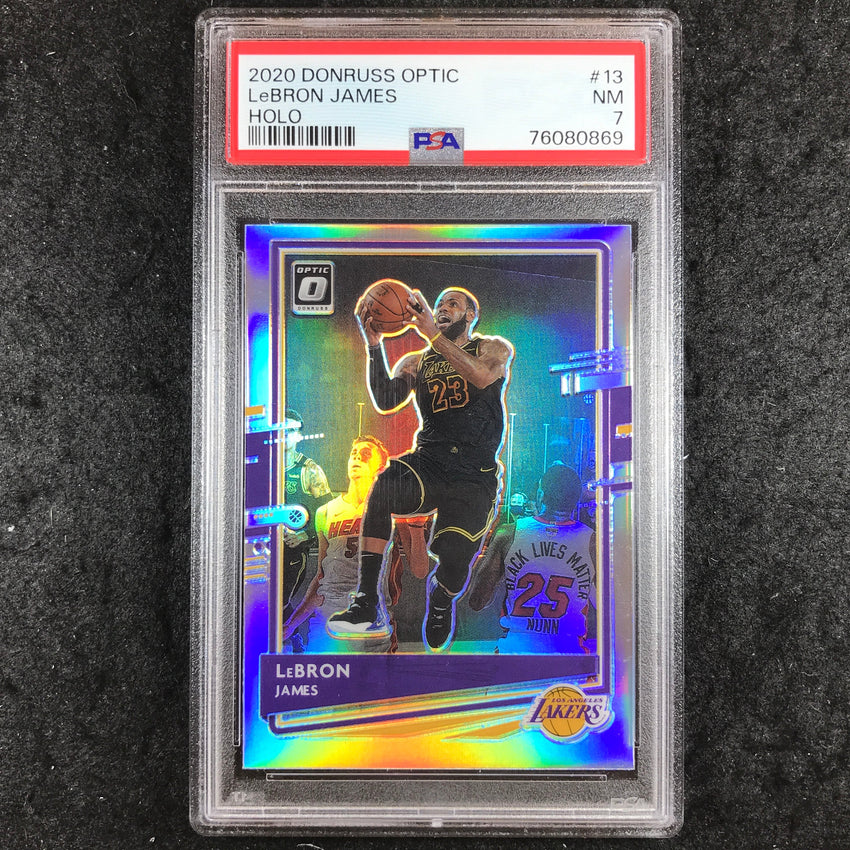 2020 Panini Donruss Optic LEBRON JAMES Holo #13 PSA 7 (869)