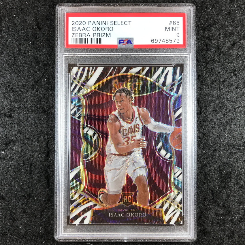 2020 Panini Select ISAAC OKORO Rookie Zebra Prizm #65 PSA 9 (579)