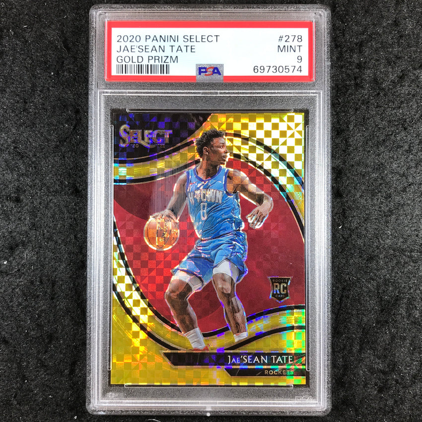 2020 Panini Select JAE'SEAN TATE Rookie Gold 10/10 #278 PSA 9 (368)