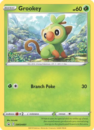 Grookey - SWSH001 - Pokemon SWSH Sword & Shield Promo