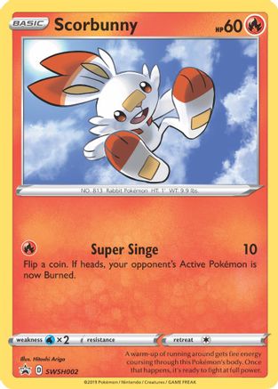 Scorbunny - SWSH002 - Pokemon SWSH Sword & Shield Promo