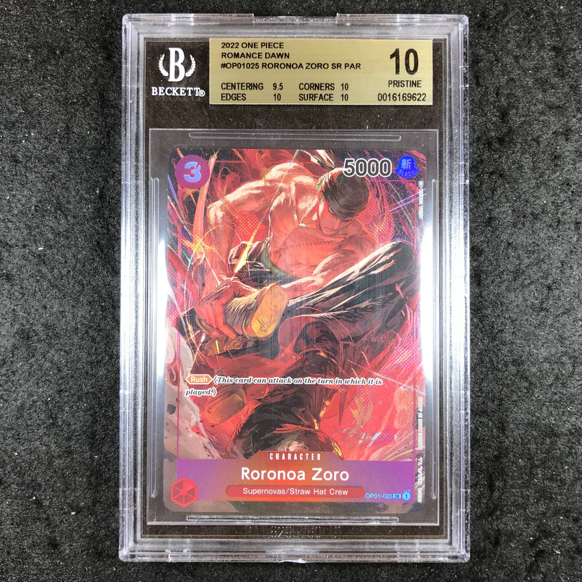 BGS 10 Roronoa Zoro - OP01-025 Alternate Art - Romance Dawn 622