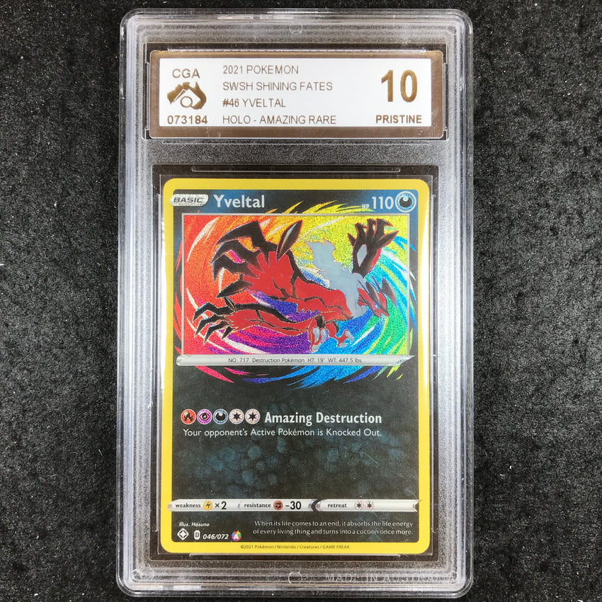 CGA 10 Yveltal - 046/072 Amazing Rare - Shining Fates 184