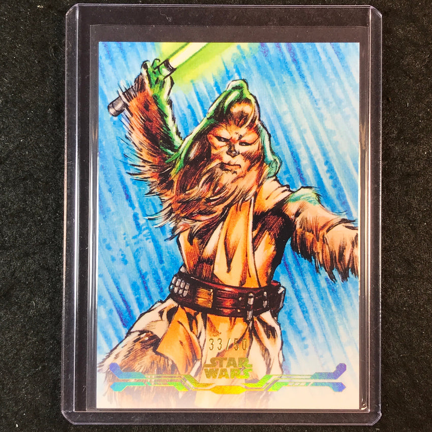 2025 Topps Star Wars Smugglers Outpost KELNACCA Stellar Art Card Gold 33/50