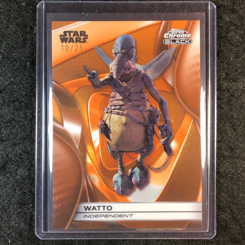 2025 Topps Star Wars Smugglers Outpost WATTO Chrome Black Orange 10/25