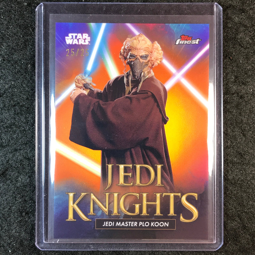 2025 Topps Star Wars Smugglers Outpost PLO KOON Jedi Knights Orange 25/25