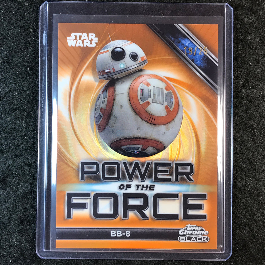 2025 Topps Star Wars Smugglers Outpost BB-8 Power of the Force Orange 19/25