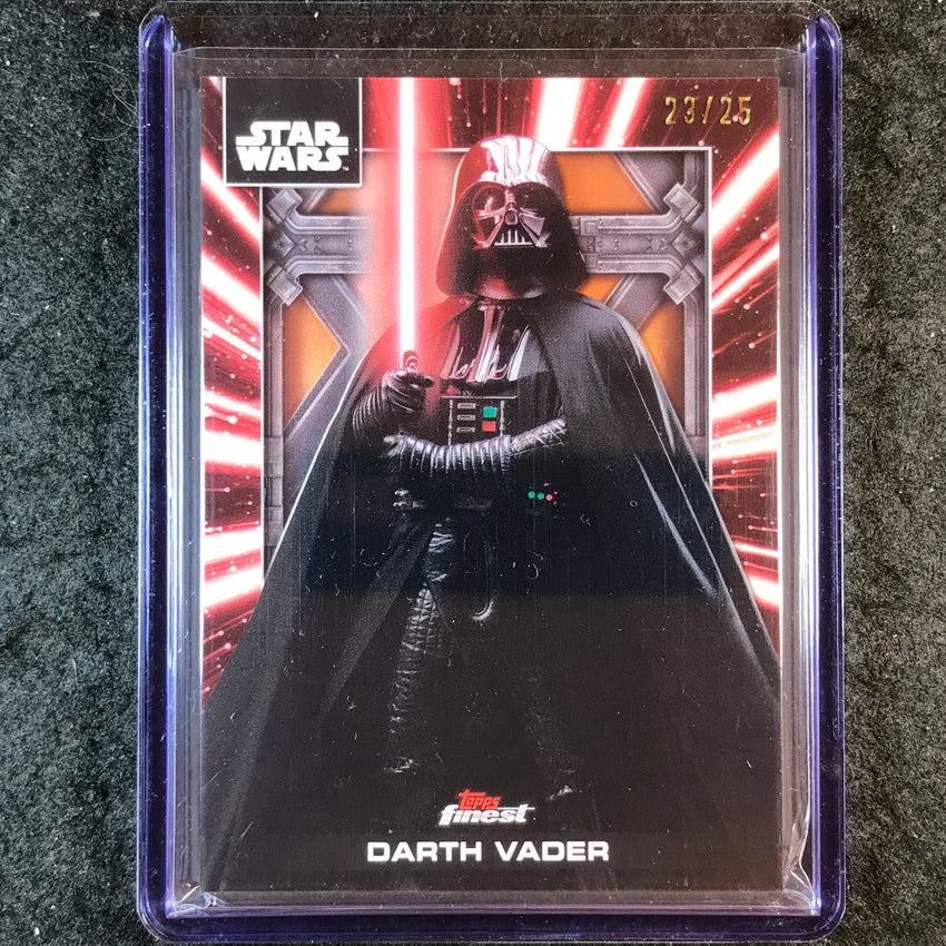 2025 Star Wars Smugglers Outpost DARTH VADER Lightsaber Shadowbox Orange 23/25