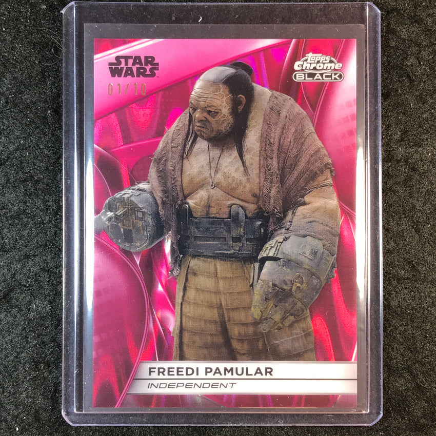 2025 Star Wars Smugglers Outpost FREEDI PAMULAR Chrome Black Magenta 1/10