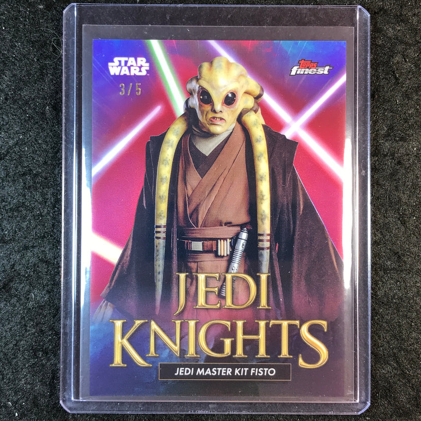 2025 Topps Star Wars Smugglers Outpost KIT FISTO Jedi Knights Red 3/5