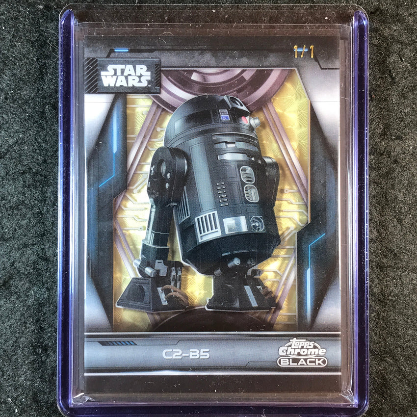 2025 Topps Star Wars Smugglers Outpost C2-B5 Droid Shadowbox Superfractor 1/1