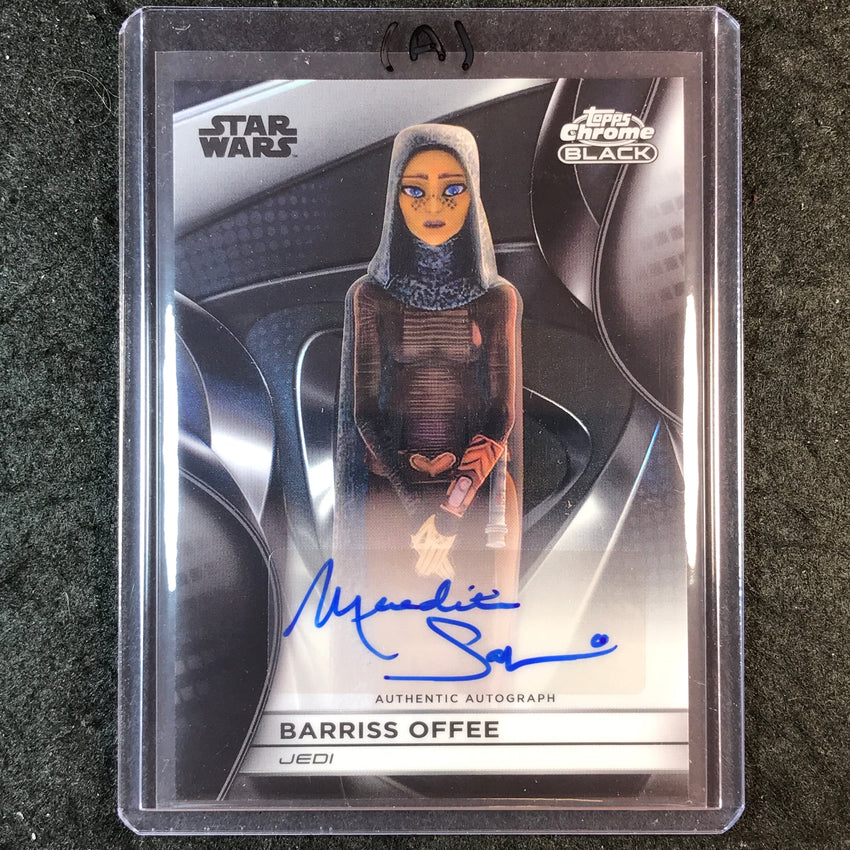 2025 Star Wars Smugglers Outpost SALENGER AS BARRISS OFFEE Chrome Auto #ES (A)
