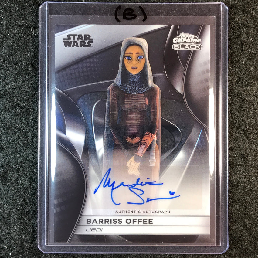 2025 Star Wars Smugglers Outpost SALENGER AS BARRISS OFFEE Chrome Auto #ES (B)