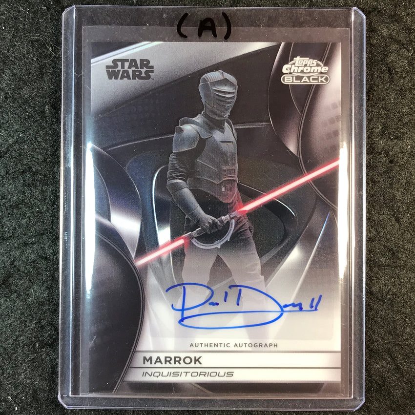 2025 Star Wars Smugglers Outpost PAUL DARNELL MARROK Chrome Black Auto #PD (A)