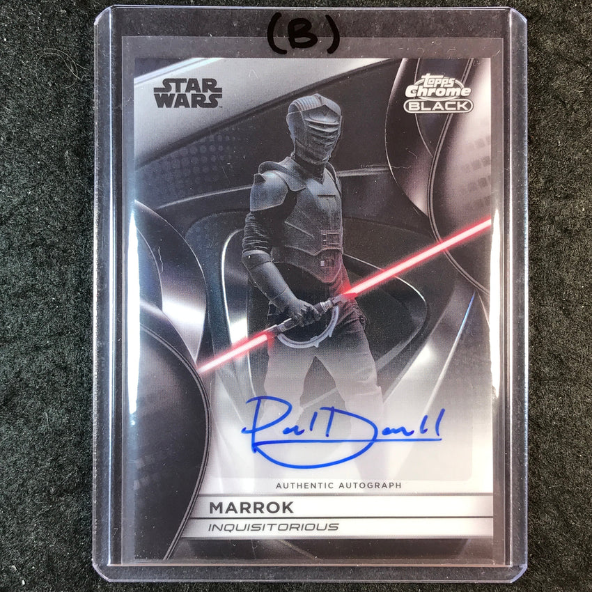 2025 Star Wars Smugglers Outpost PAUL DARNELL MARROK Chrome Black Auto #PD (B)