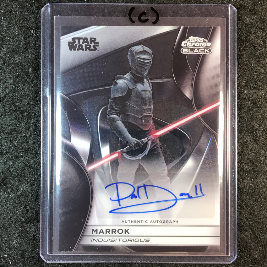 2025 Star Wars Smugglers Outpost PAUL DARNELL MARROK Chrome Black Auto #PD (C)