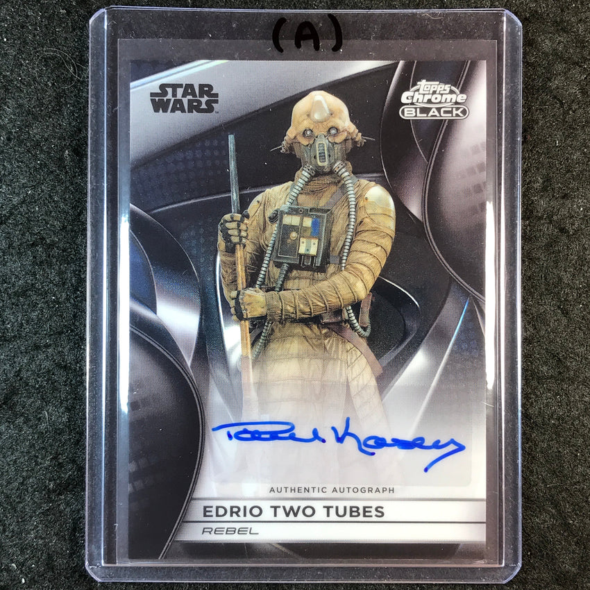 2025 Star Wars Smugglers Outpost PAUL KASEY AS TWO TUBES Chrome Auto #CB-PK (A)