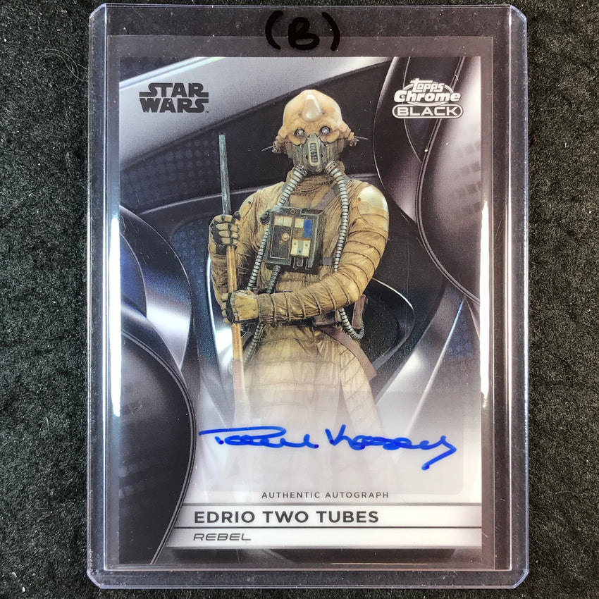2025 Star Wars Smugglers Outpost PAUL KASEY AS TWO TUBES Chrome Auto #CB-PK (B)